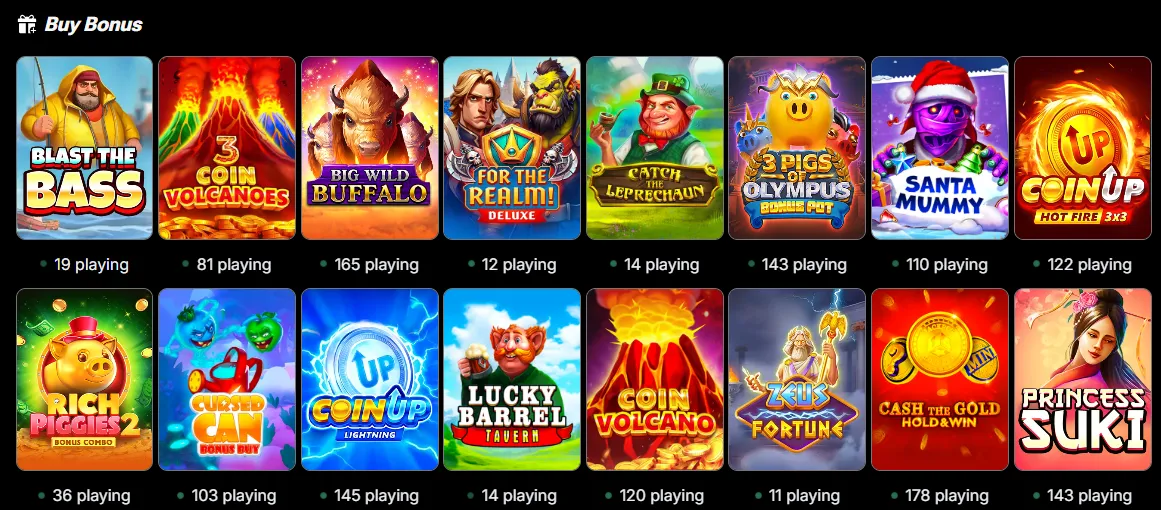 bananzia casino buy bonus